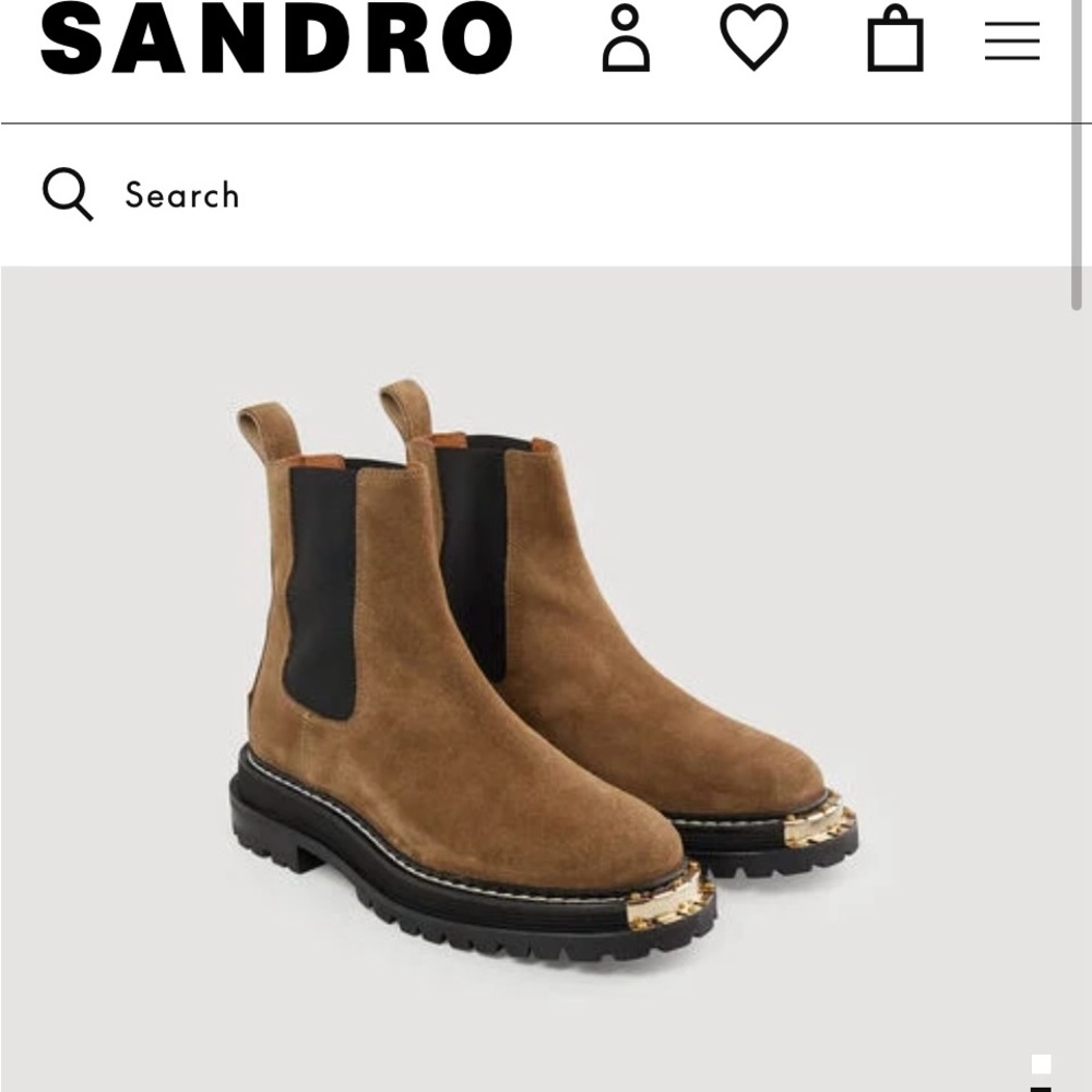 Sandro Olive Green Boots